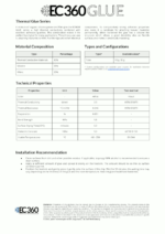 EC360® GLUE EC360® GLUE Thermal Glue Datasheet