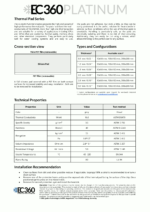 EC360 PLATINUM EC360 PLATINUM Thermal Pad Datasheet